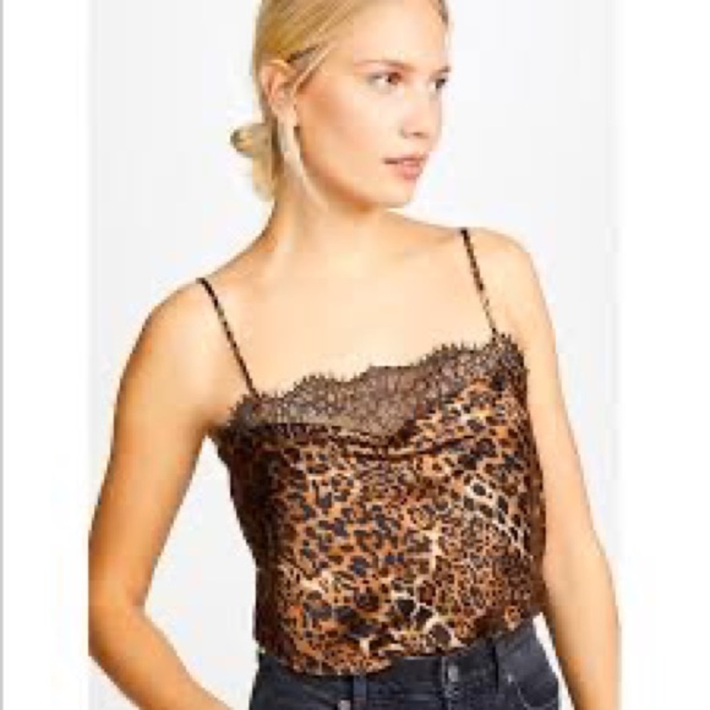 CAMI NYC The Romy Bodysuit Animal Print Size XS.